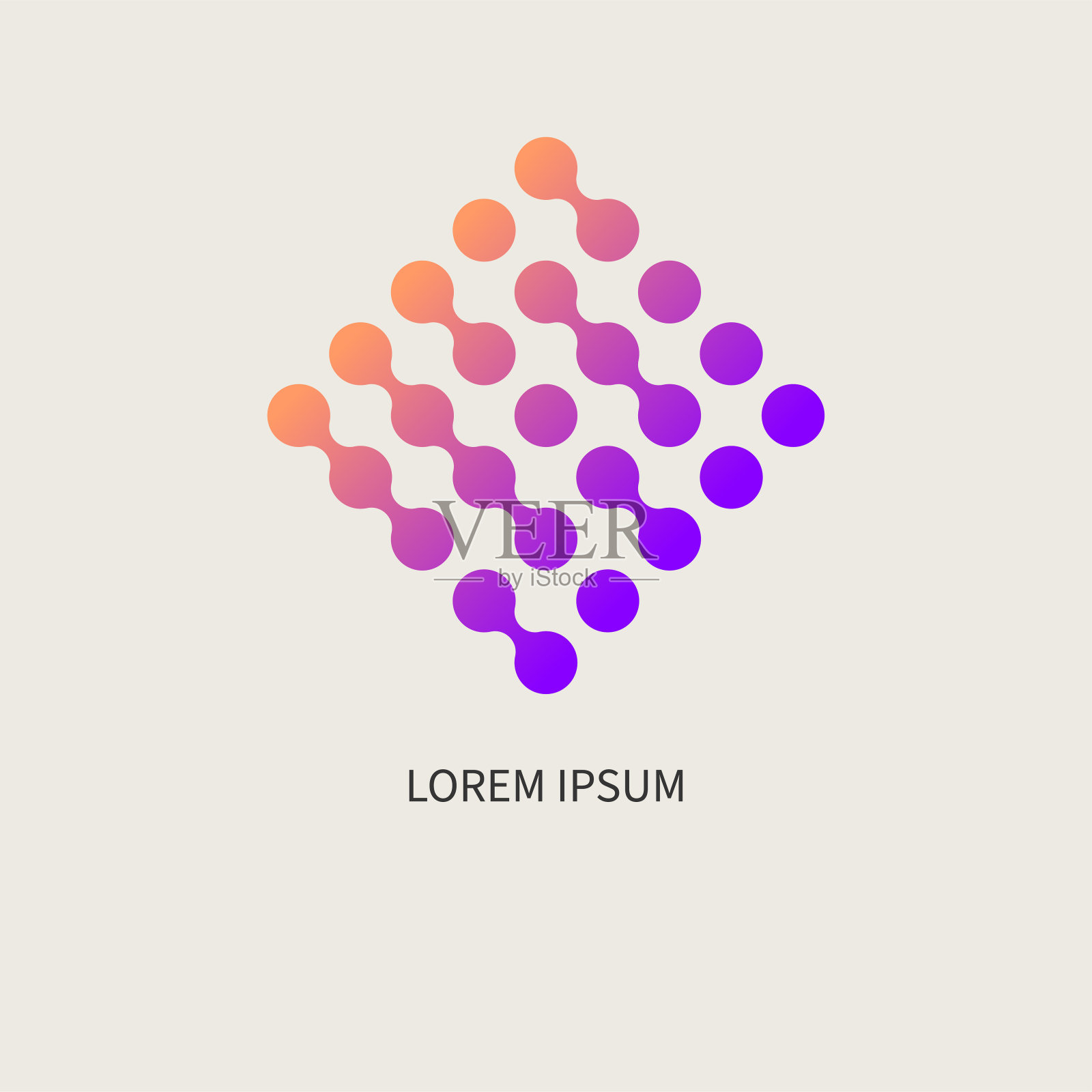 菱形的商业图标。几何符号插画图片素材