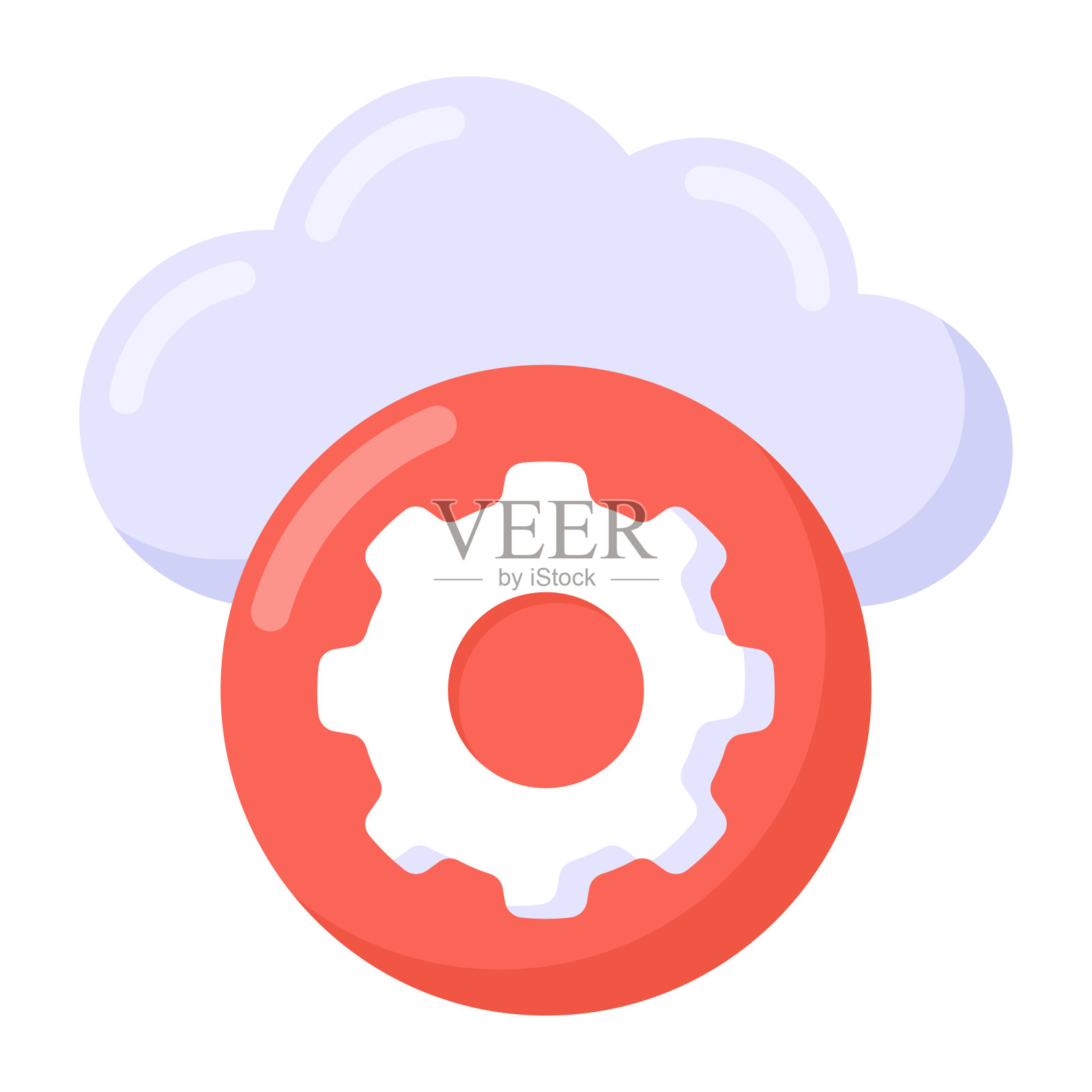 云设置插画图片素材