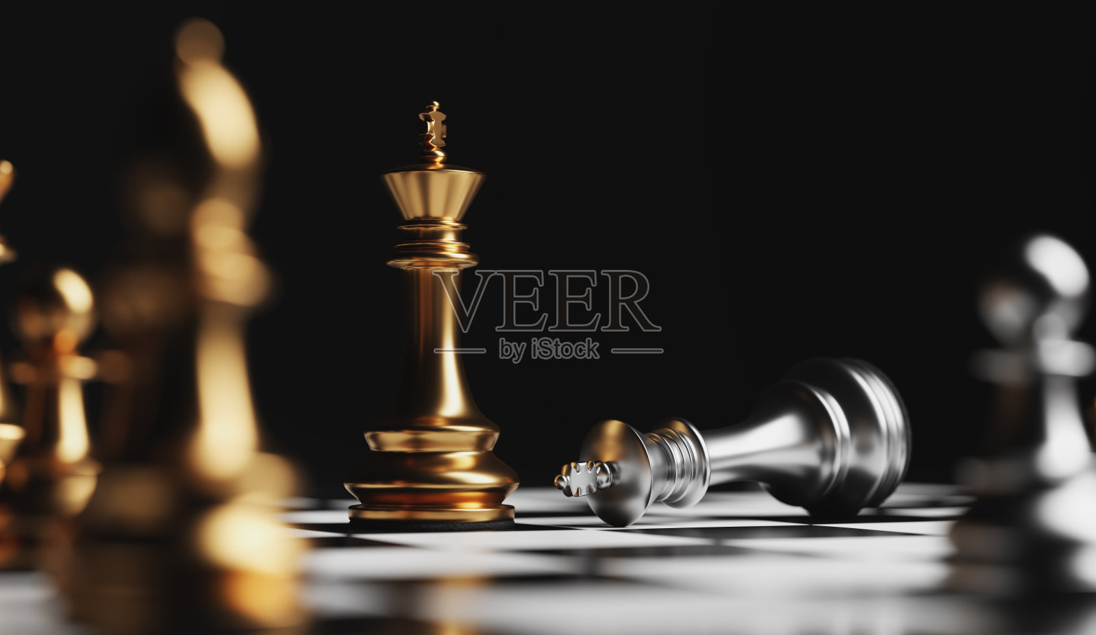 象棋将死，输赢照片摄影图片