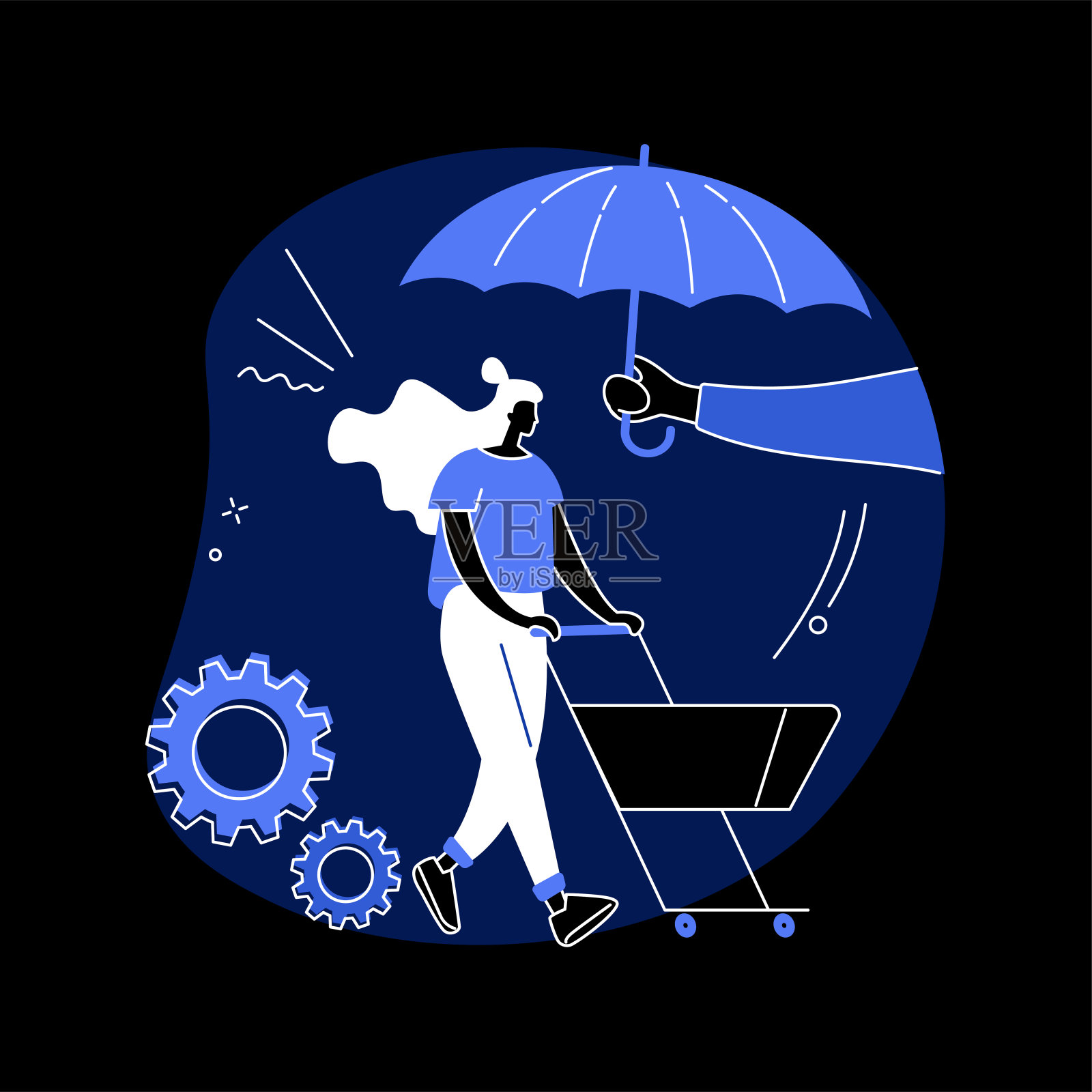 消费者保护抽象概念矢量插图。插画图片素材