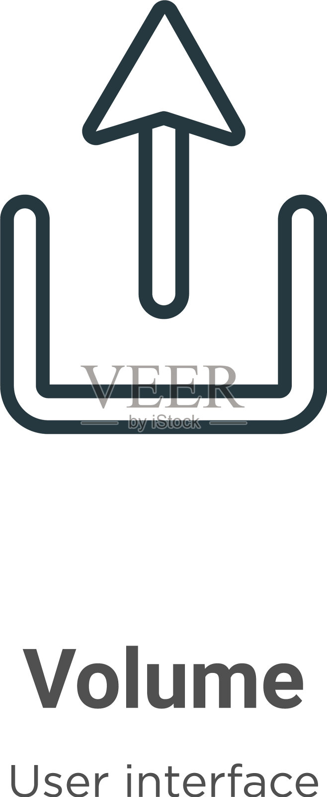 卷轮廓图标细线黑色卷图标图标素材