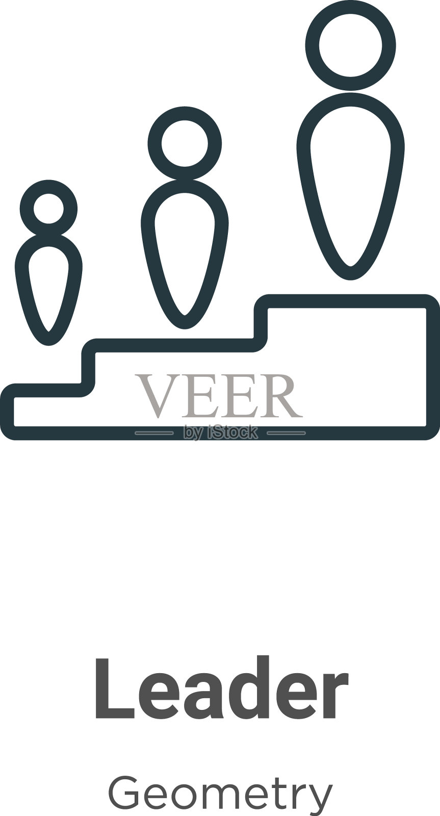 领袖轮廓图标细线黑色领袖图标图标素材