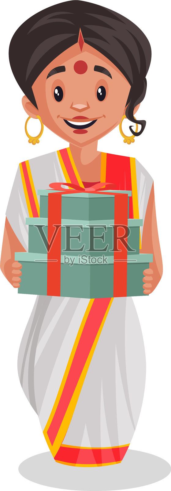 印度孟加拉的女人设计元素图片