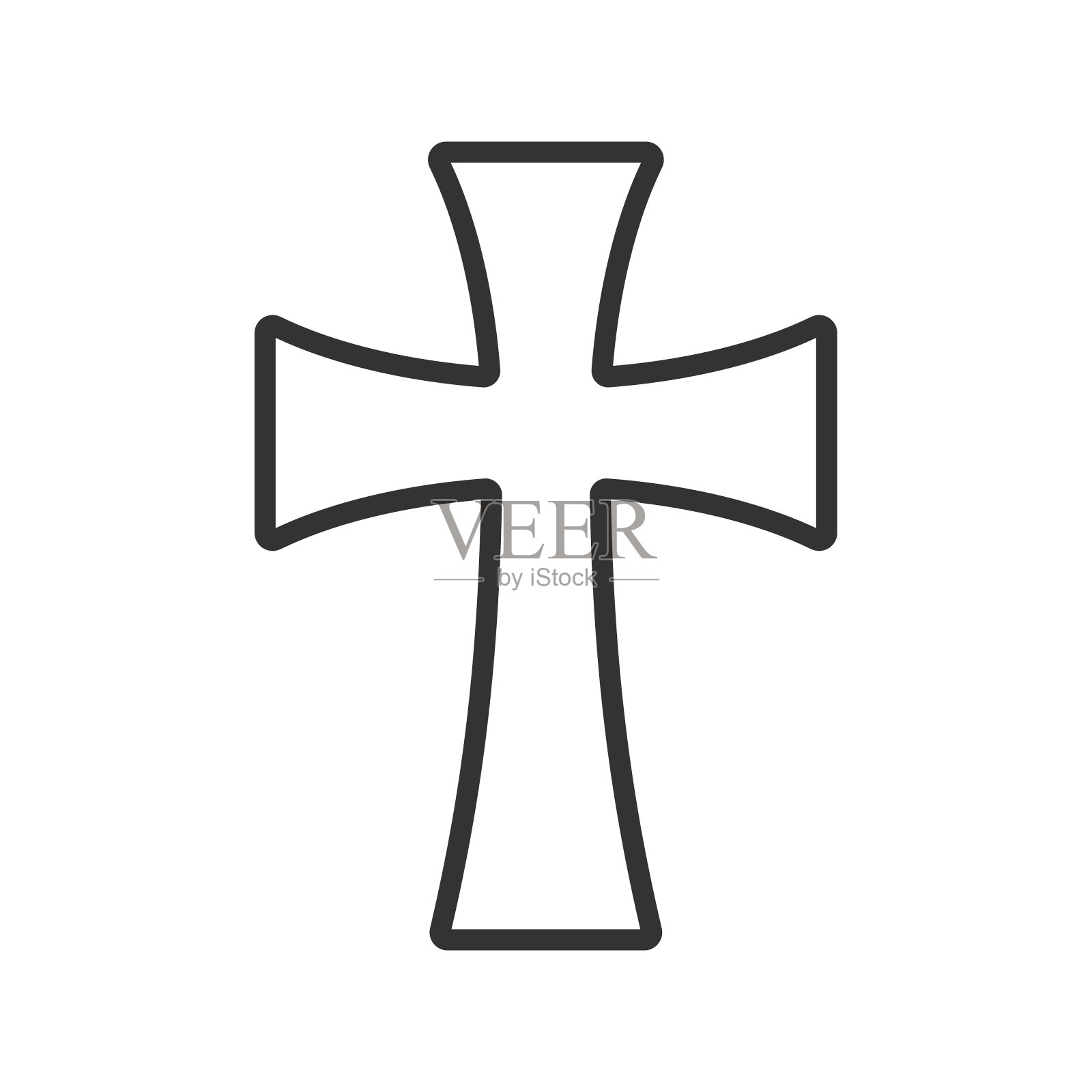 哥特运动十字架.插画图片素材