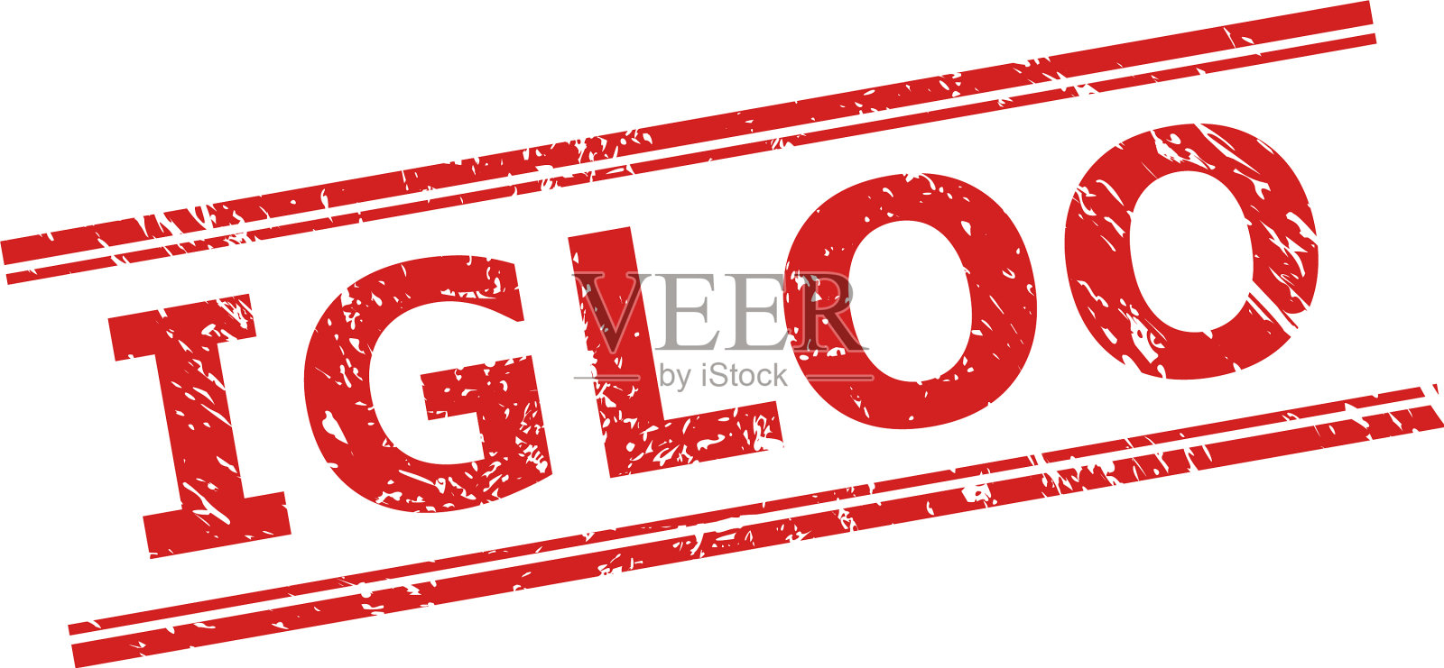 冰屋水印与腐蚀表面和双重插画图片素材