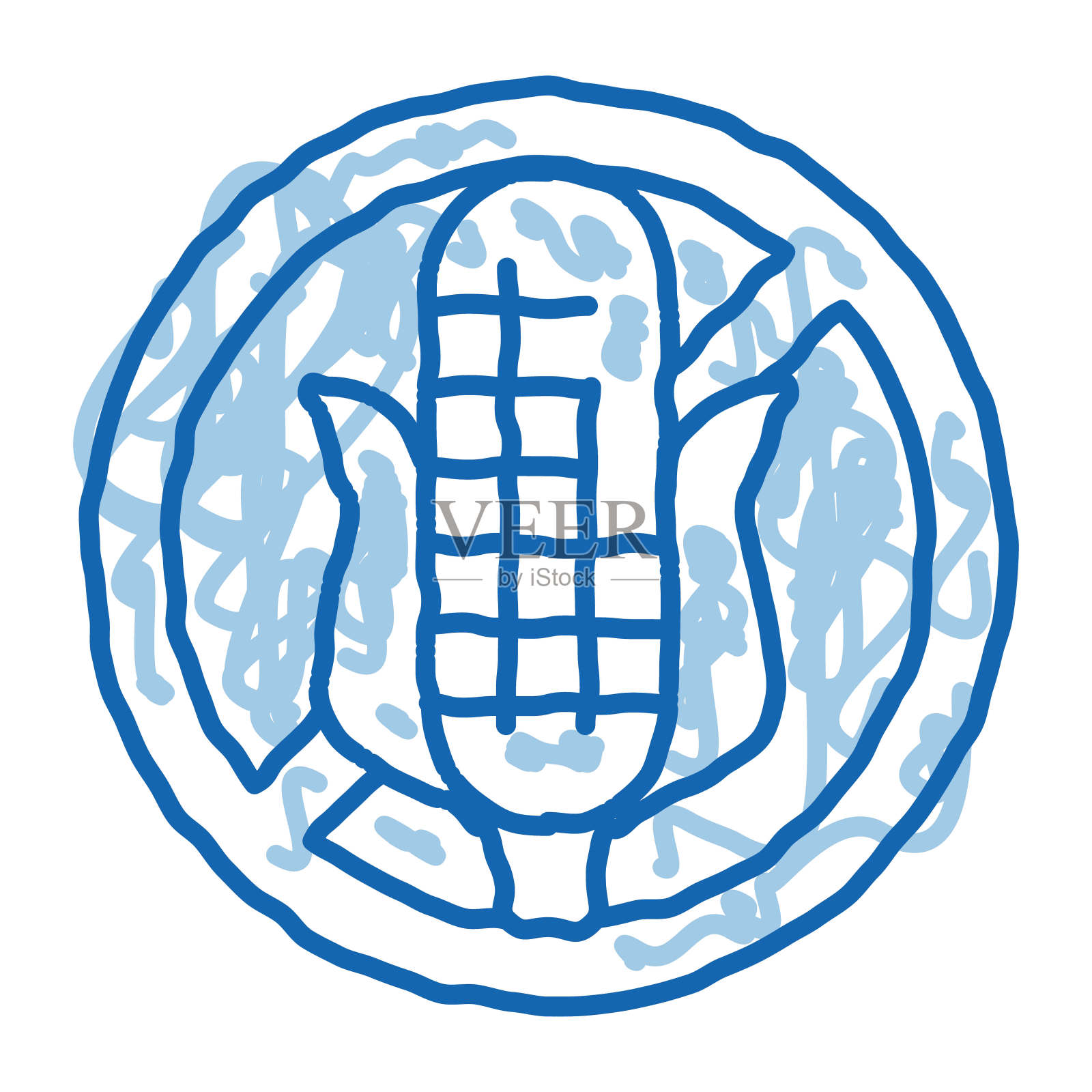 无过敏原标志玉米涂鸦图标手绘插图插画图片素材