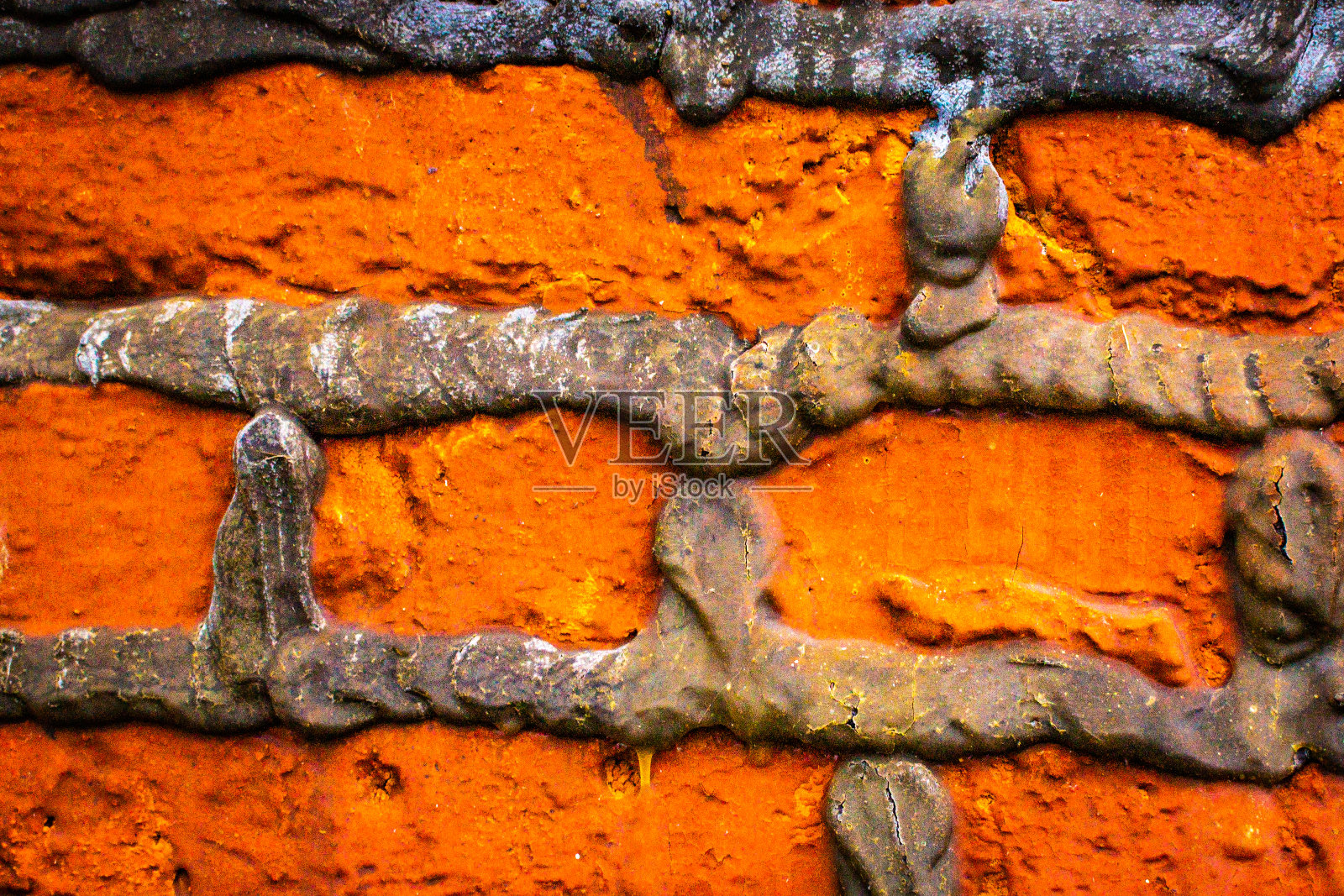 纹理明亮的砖墙为背景照片摄影图片