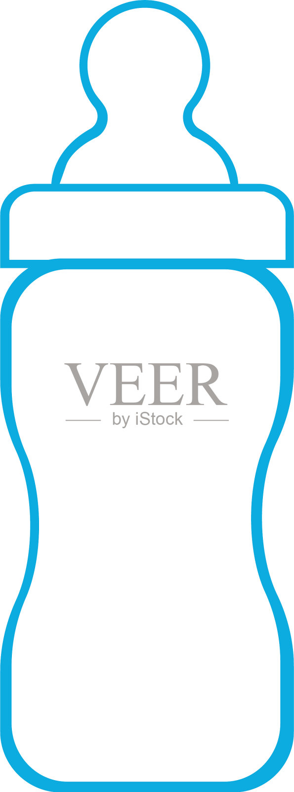 白色背景下的人体模型特写镜头插画图片素材