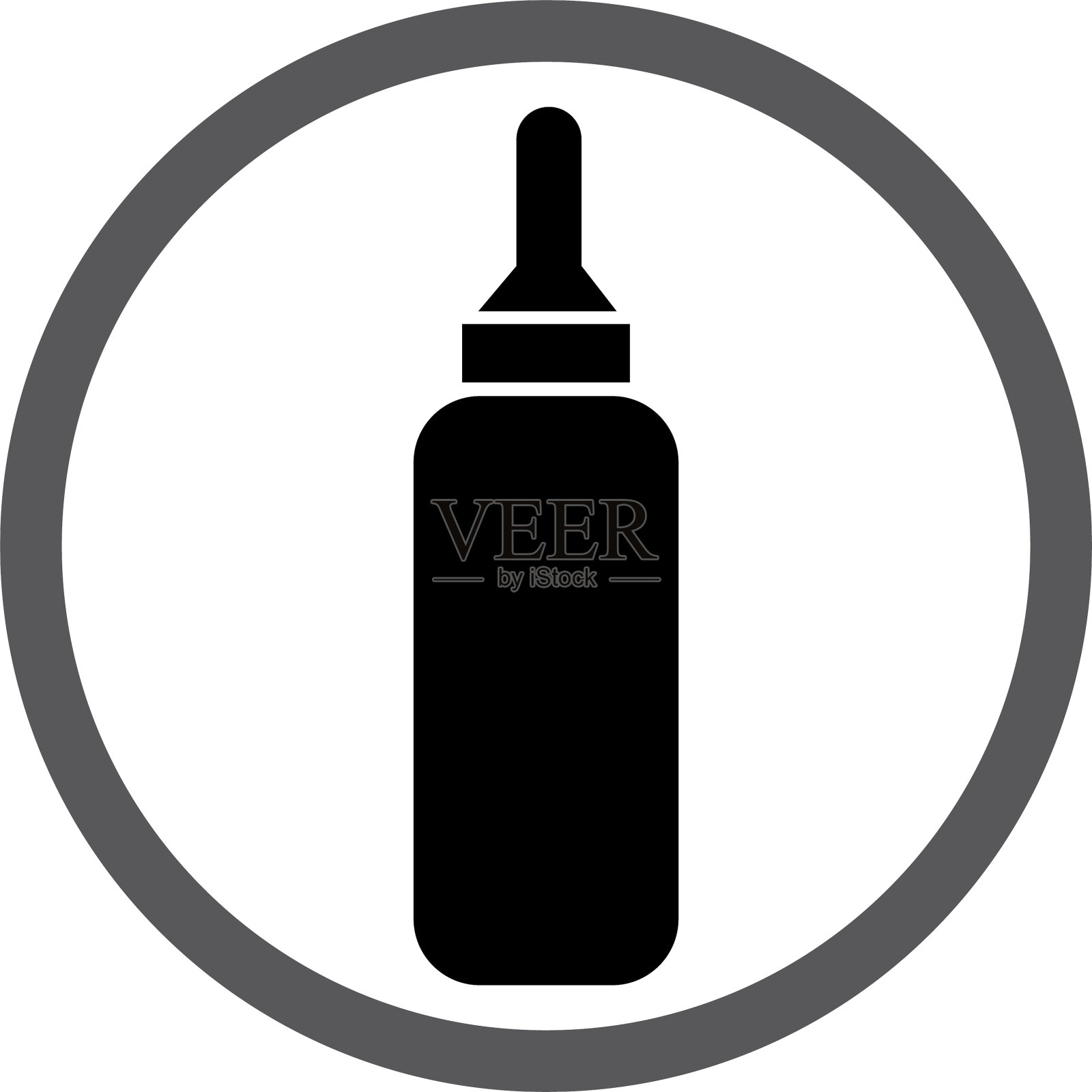 瓶子的轮廓插画图片素材