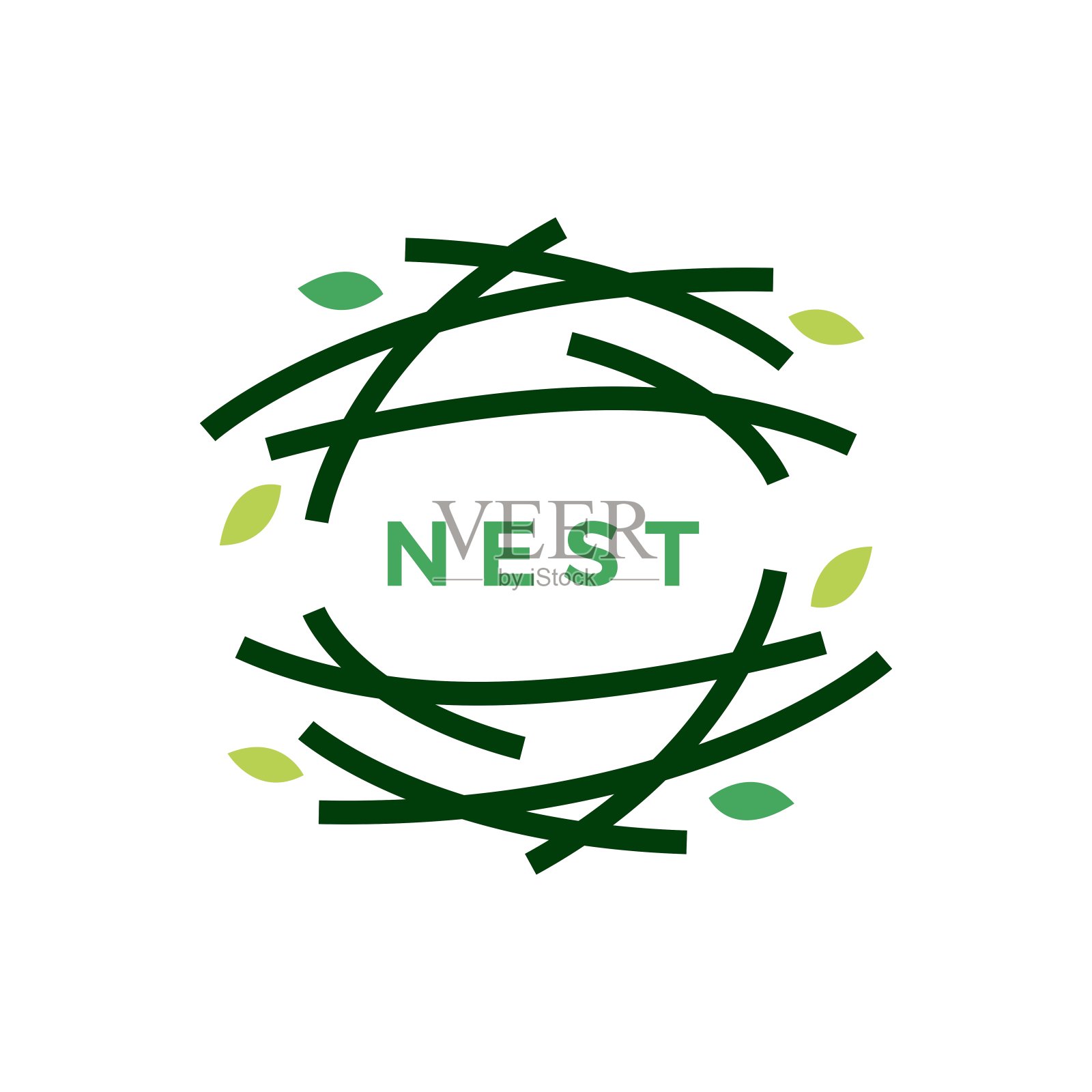 鸟巢会徽矢量图标插图插画图片素材