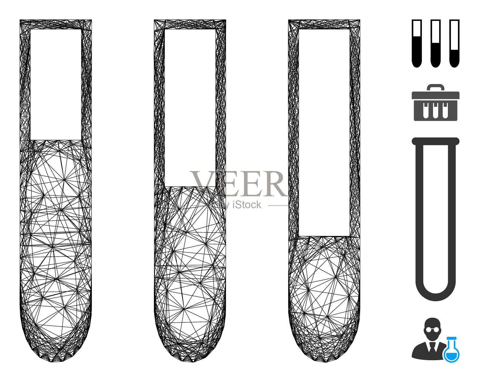 网络试管》网插画图片素材