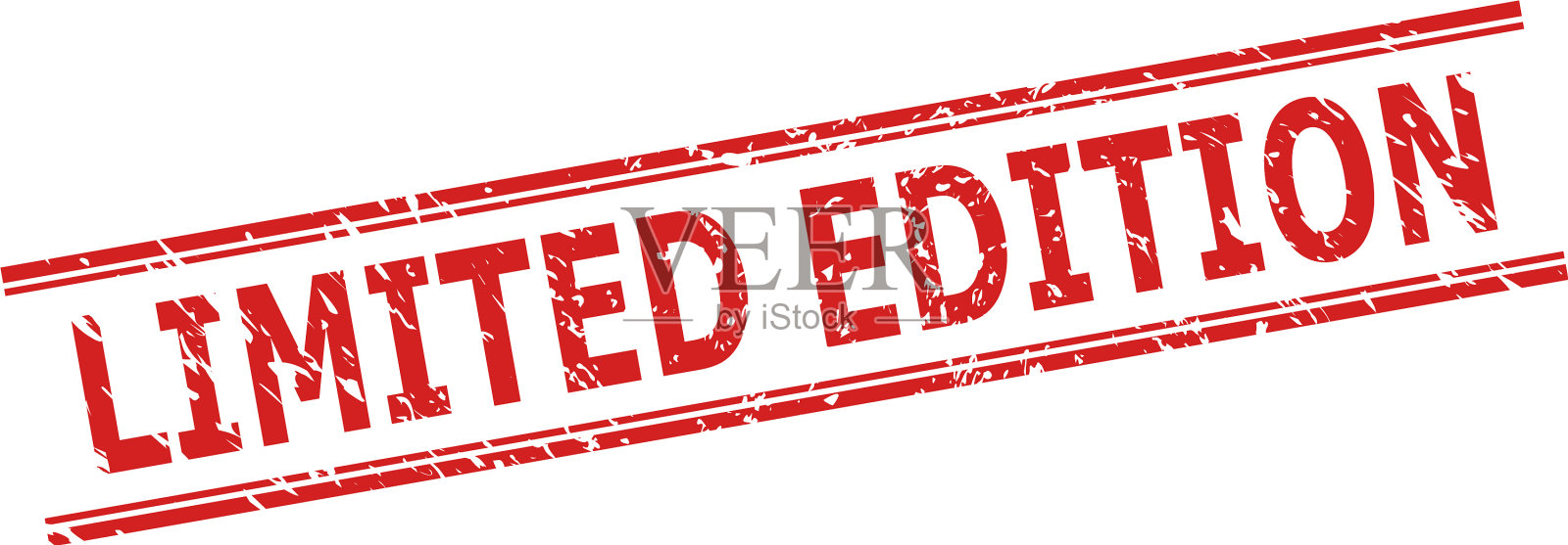 限量版印章与垃圾表面和设计元素图片