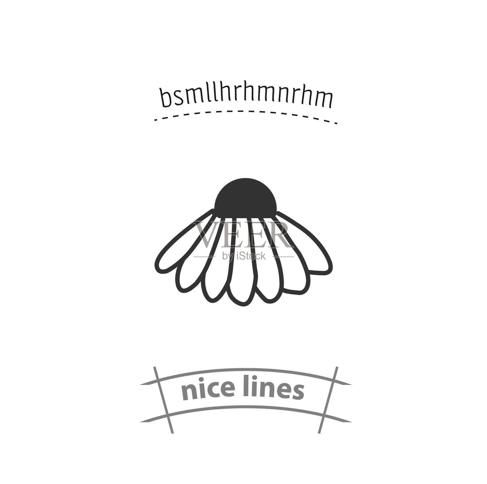 洋甘菊花孤立图标花设计插画图片素材