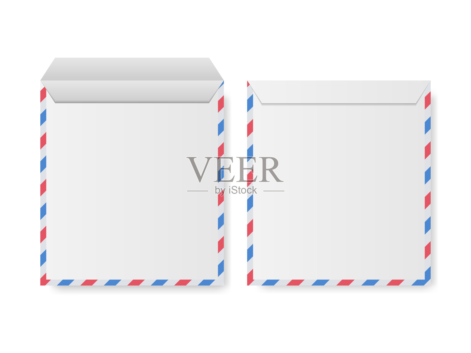 航空信封边境设计元素图片