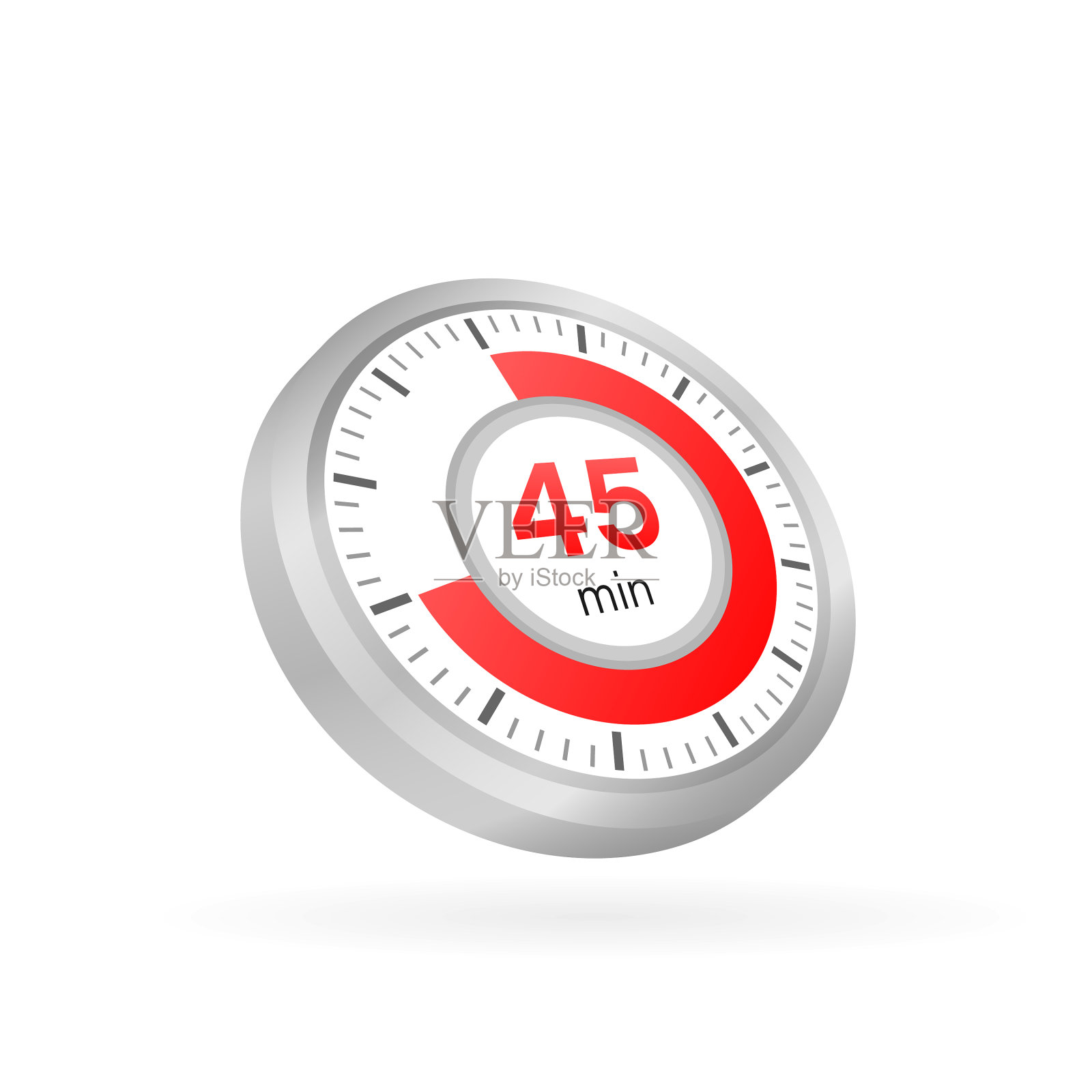 秒表的45分钟图标秒表设计元素图片