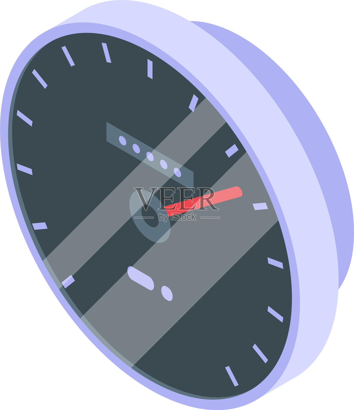 测试网速图标的等距样式插画图片素材