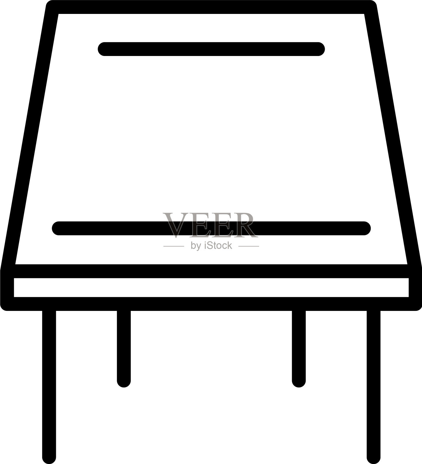 经典的表格图标轮廓风格插画图片素材