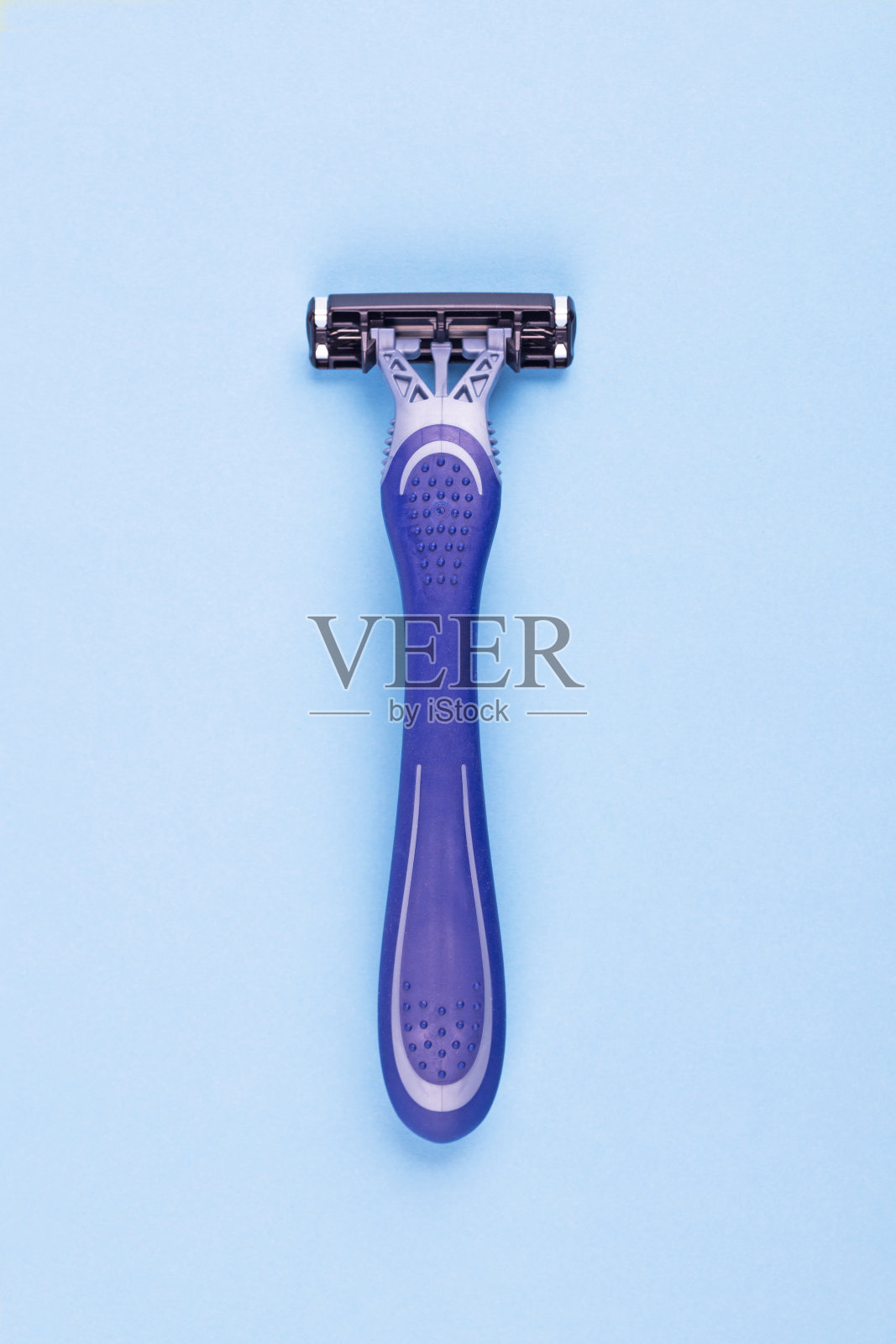 蓝色的剃须刀照片摄影图片