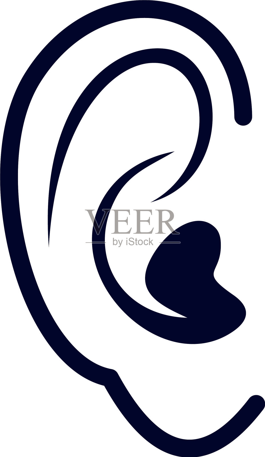 耳朵标志设计模板器官标志设计设计元素图片