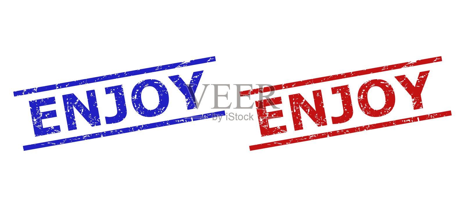 享受水印与划伤表面和插画图片素材