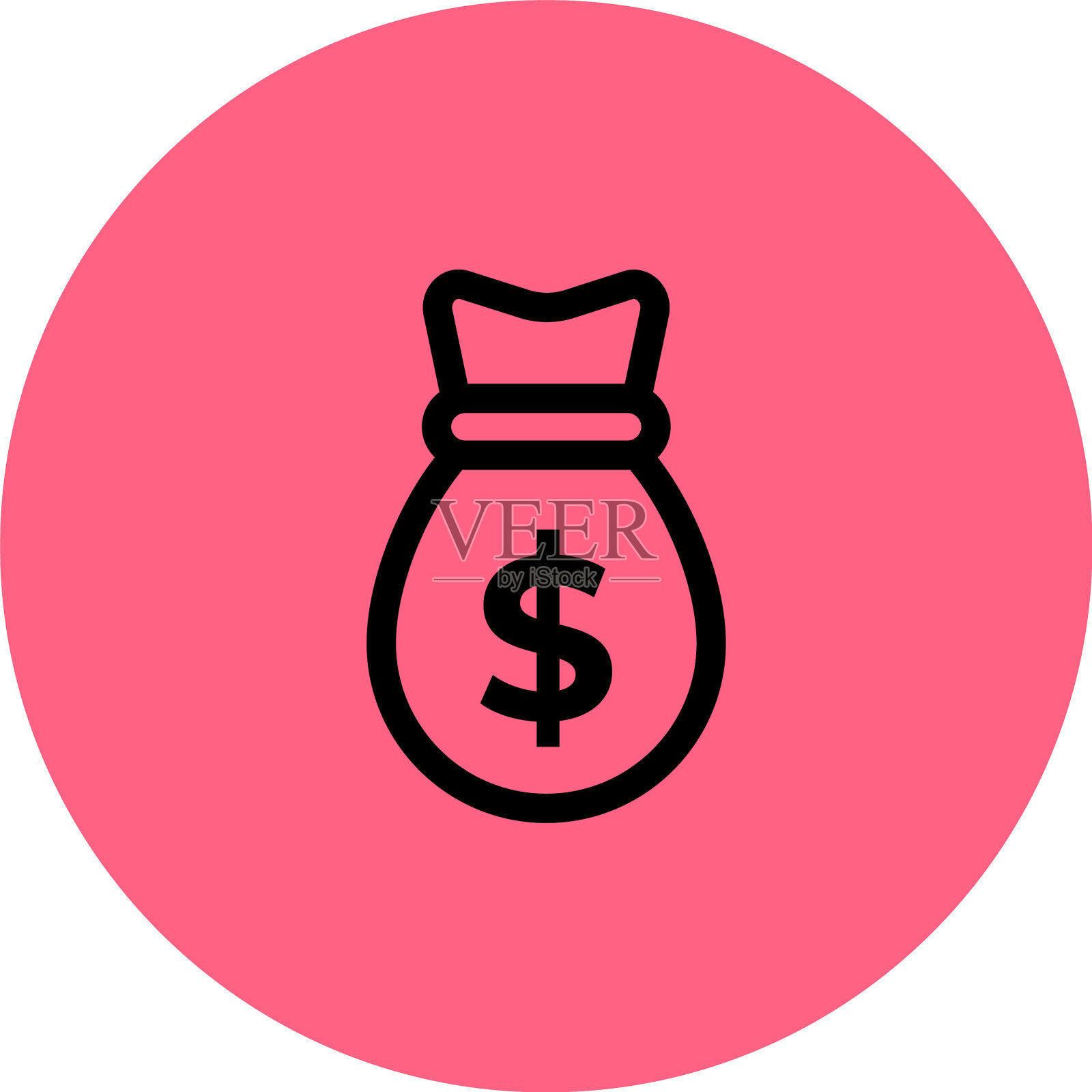 孤立的货币金融图标素材