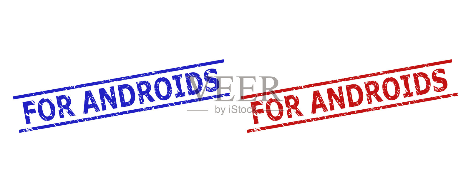 为机器人水印与不洁的纹理和插画图片素材