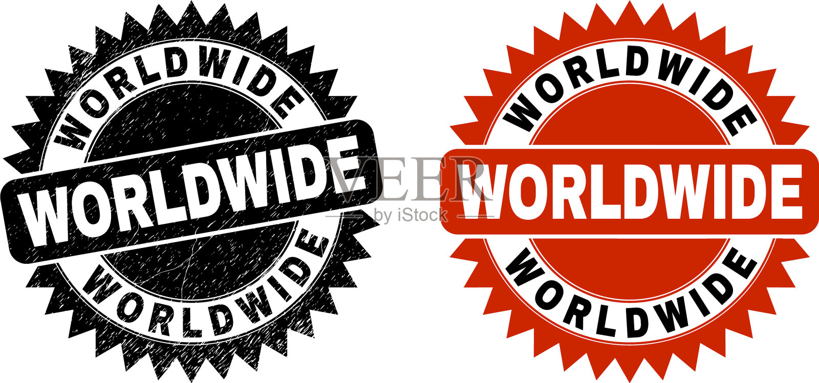 世界各地的黑色玫瑰图案邮票插画图片素材