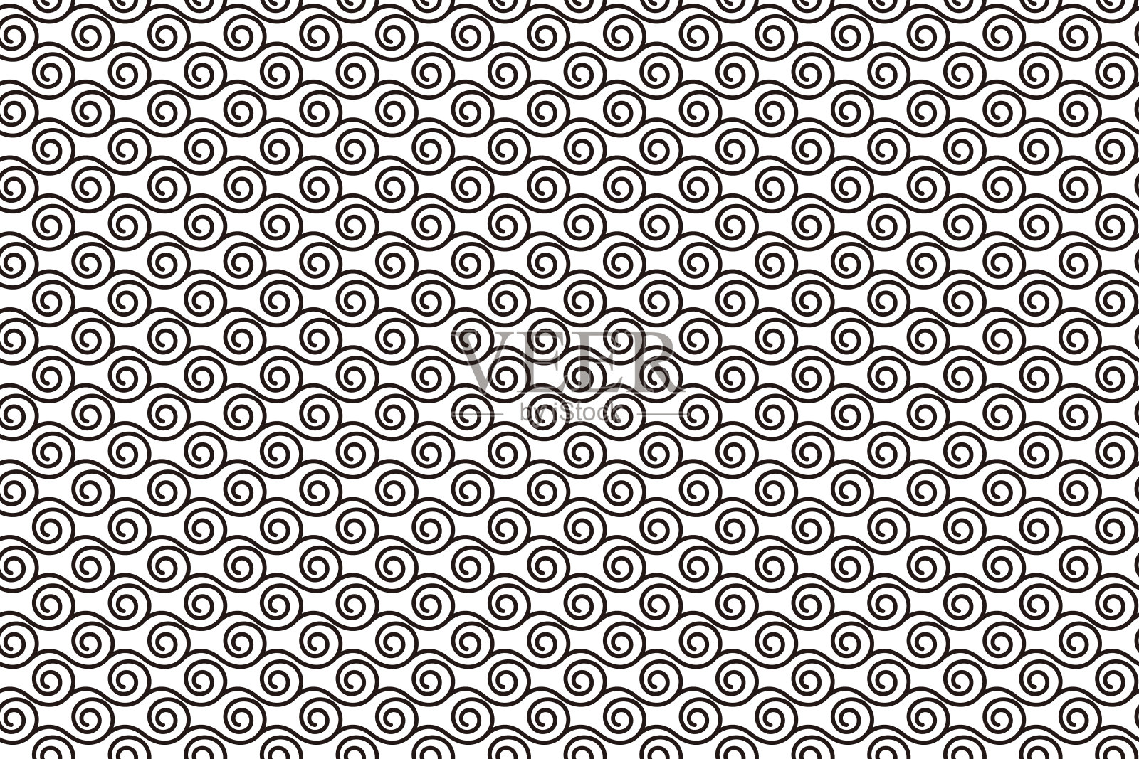 无缝模式与抽象几何矢量插画图片素材