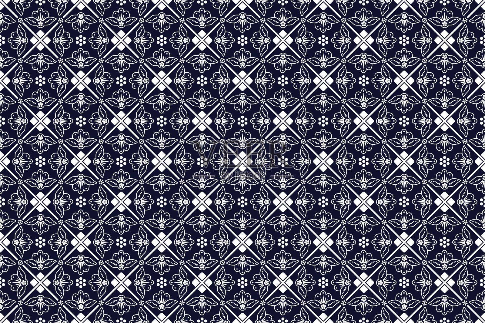 无缝模式与抽象几何向量插画图片素材