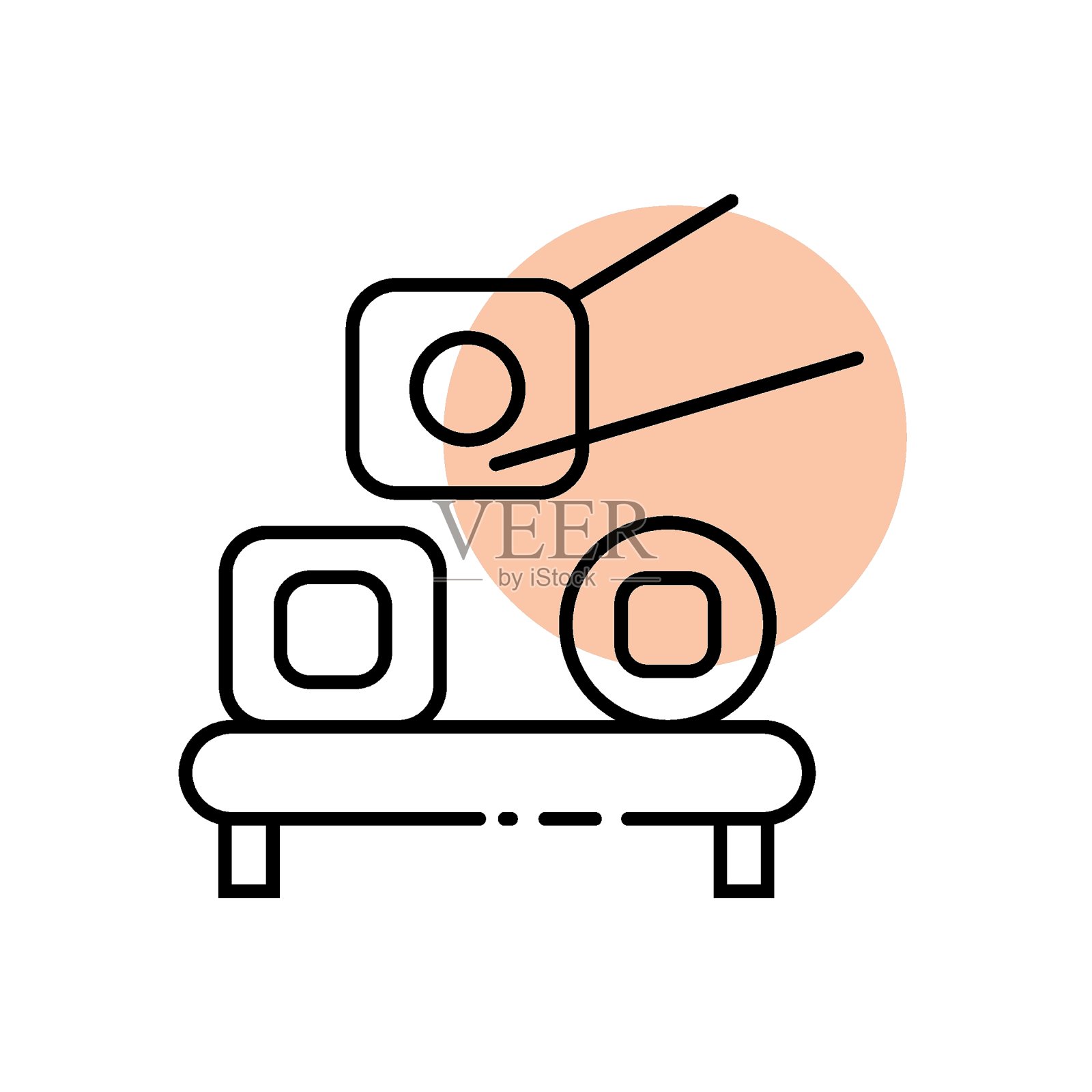 快餐的图标插画图片素材