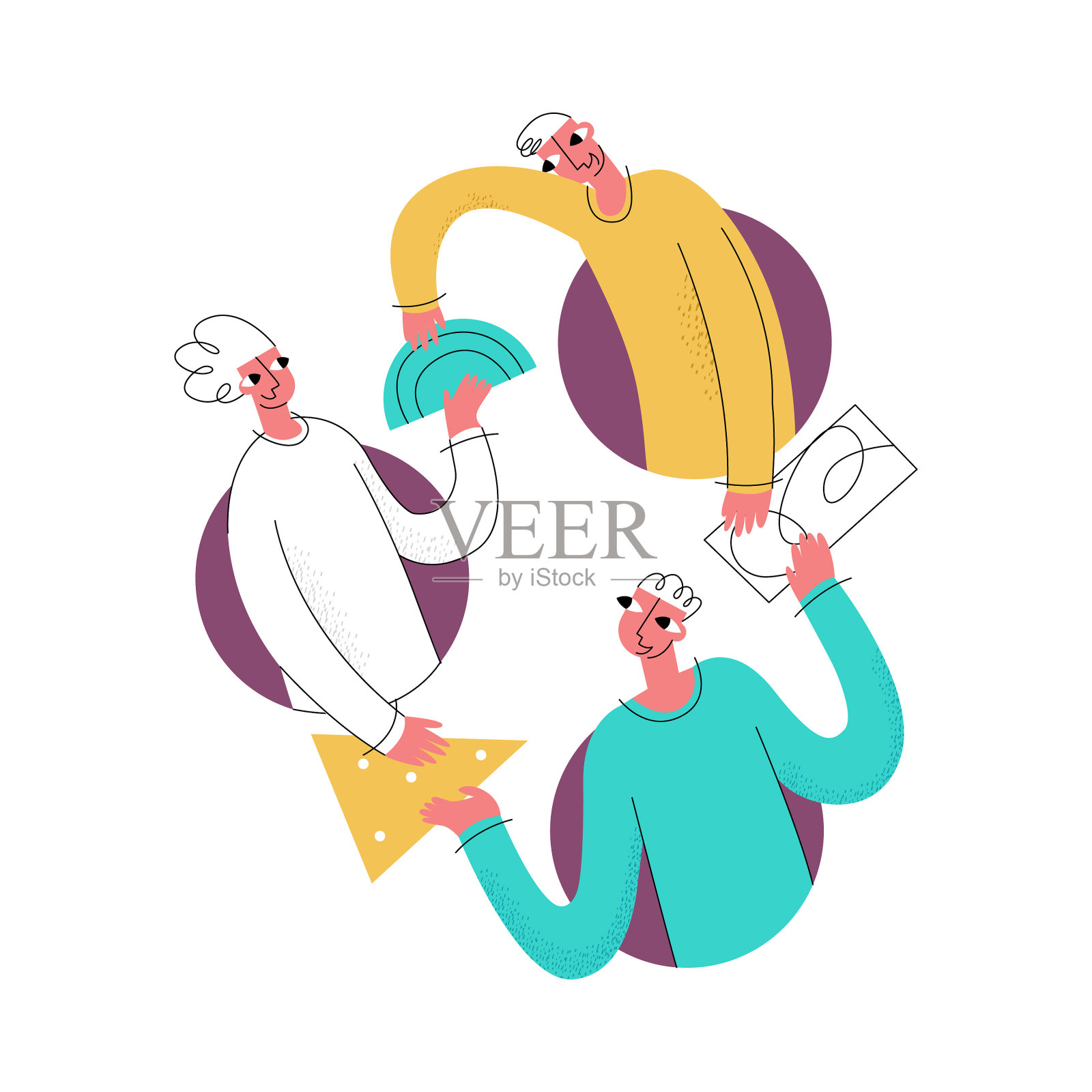 沟通的概念设计元素图片