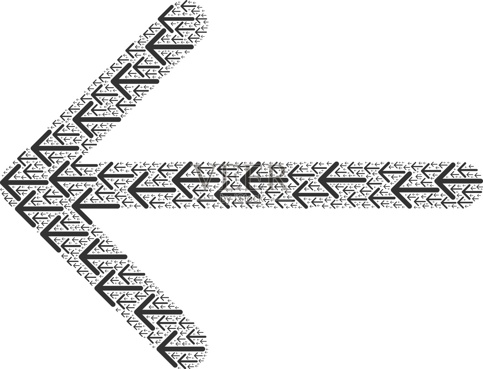 左箭头递归组合本身项插画图片素材