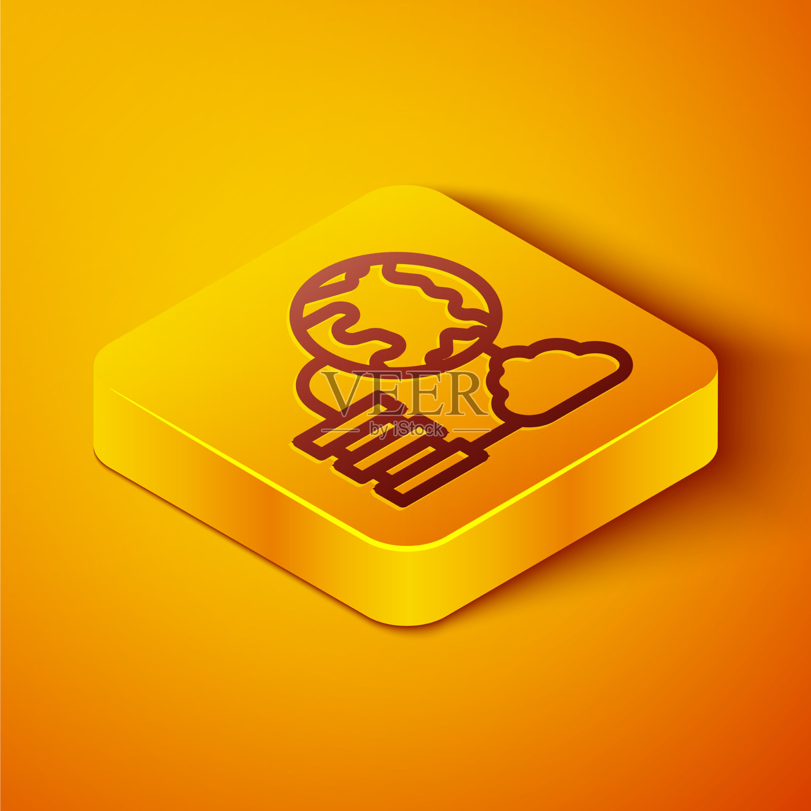 等距线网络云连接图标图标素材