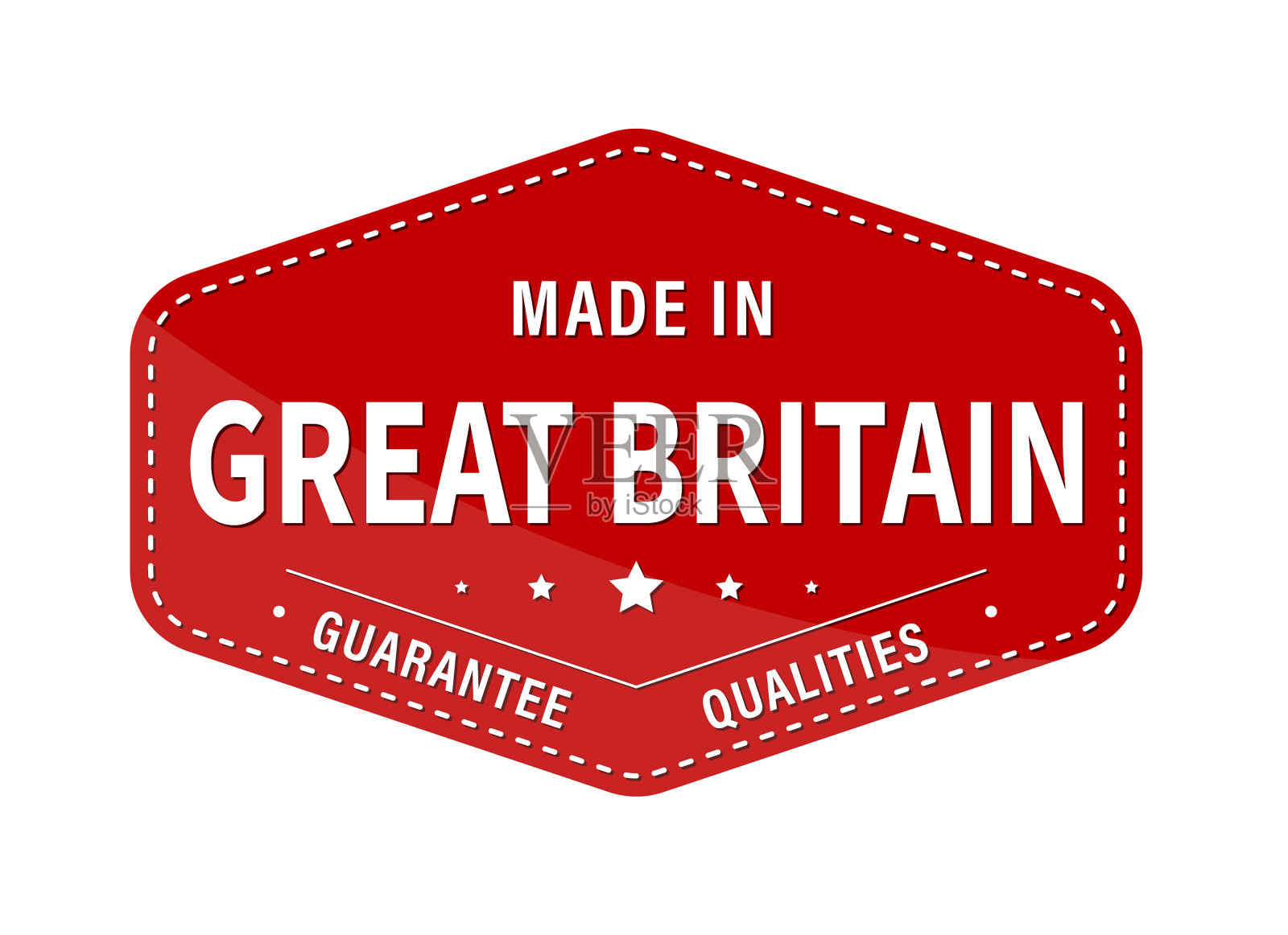 英国制造保证质量标签插画图片素材