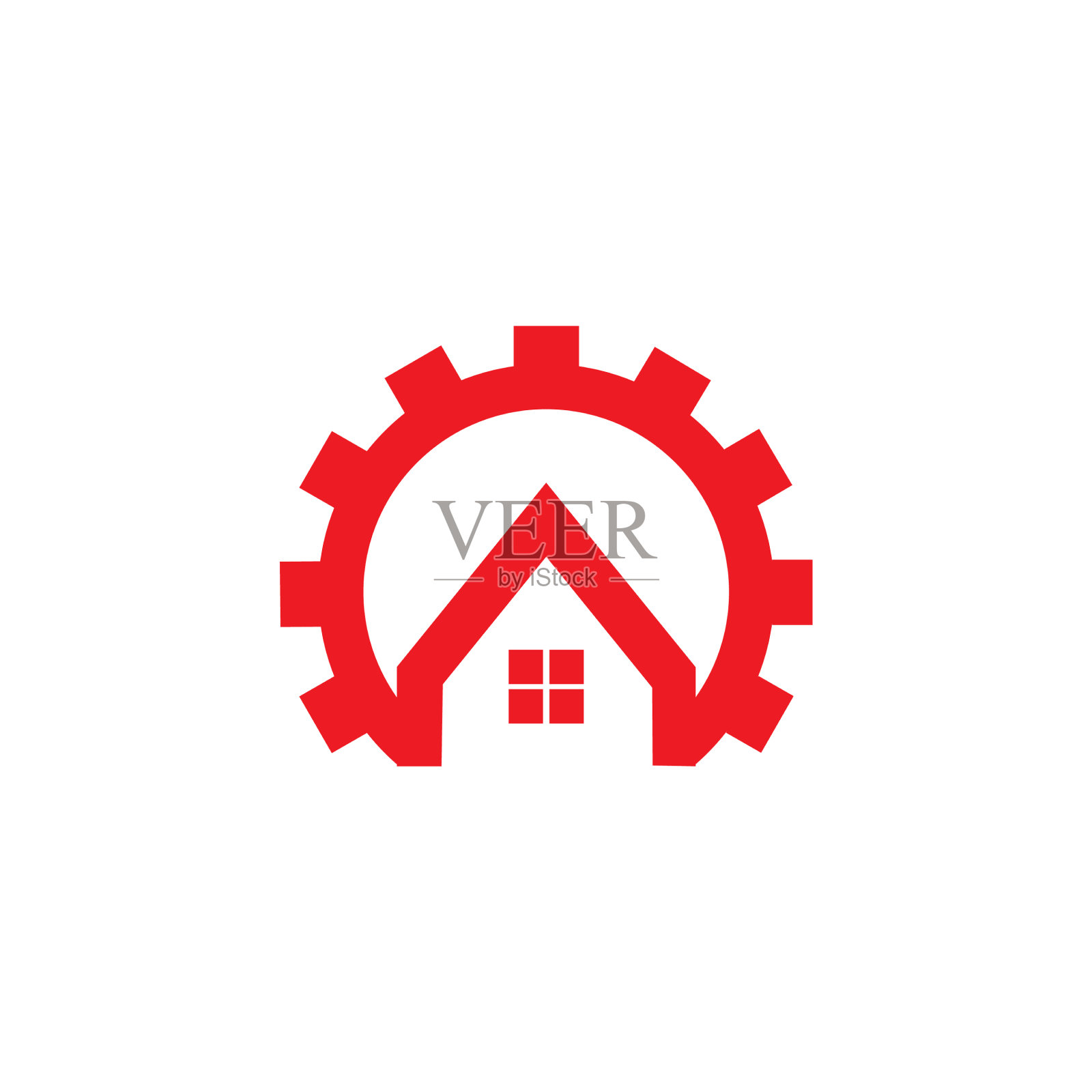 家居齿形机服务标志装饰标志设计元素图片