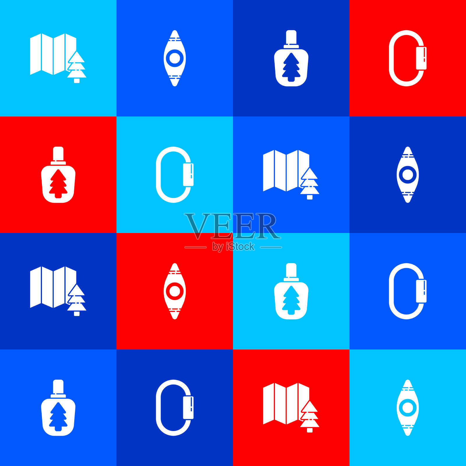 设置位置森林皮划艇独木舟食堂图标素材