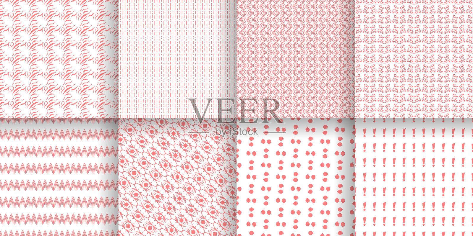 设置抽象无缝图案黑线涂鸦几何图形背景矢量插画图片素材