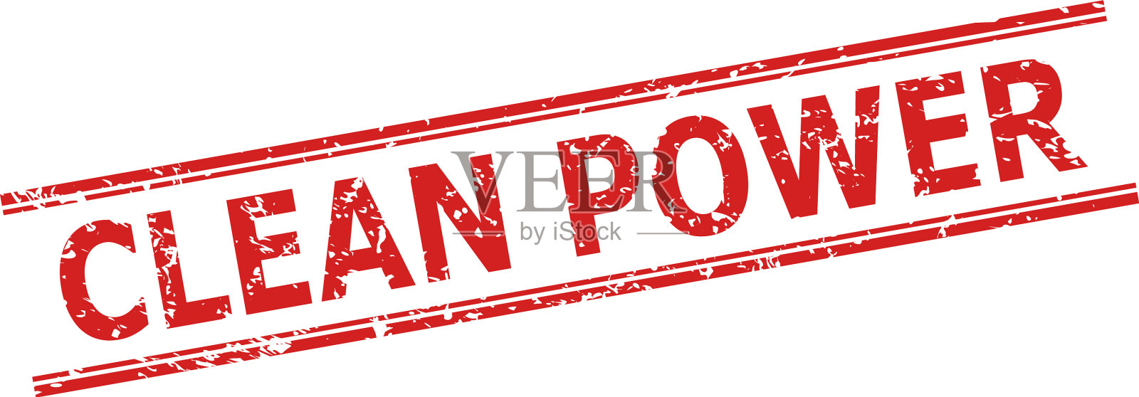 清洁电力水印与刮花风格和插画图片素材
