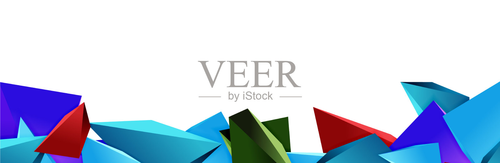 三角形镶嵌抽象背景三维三角形设计元素图片