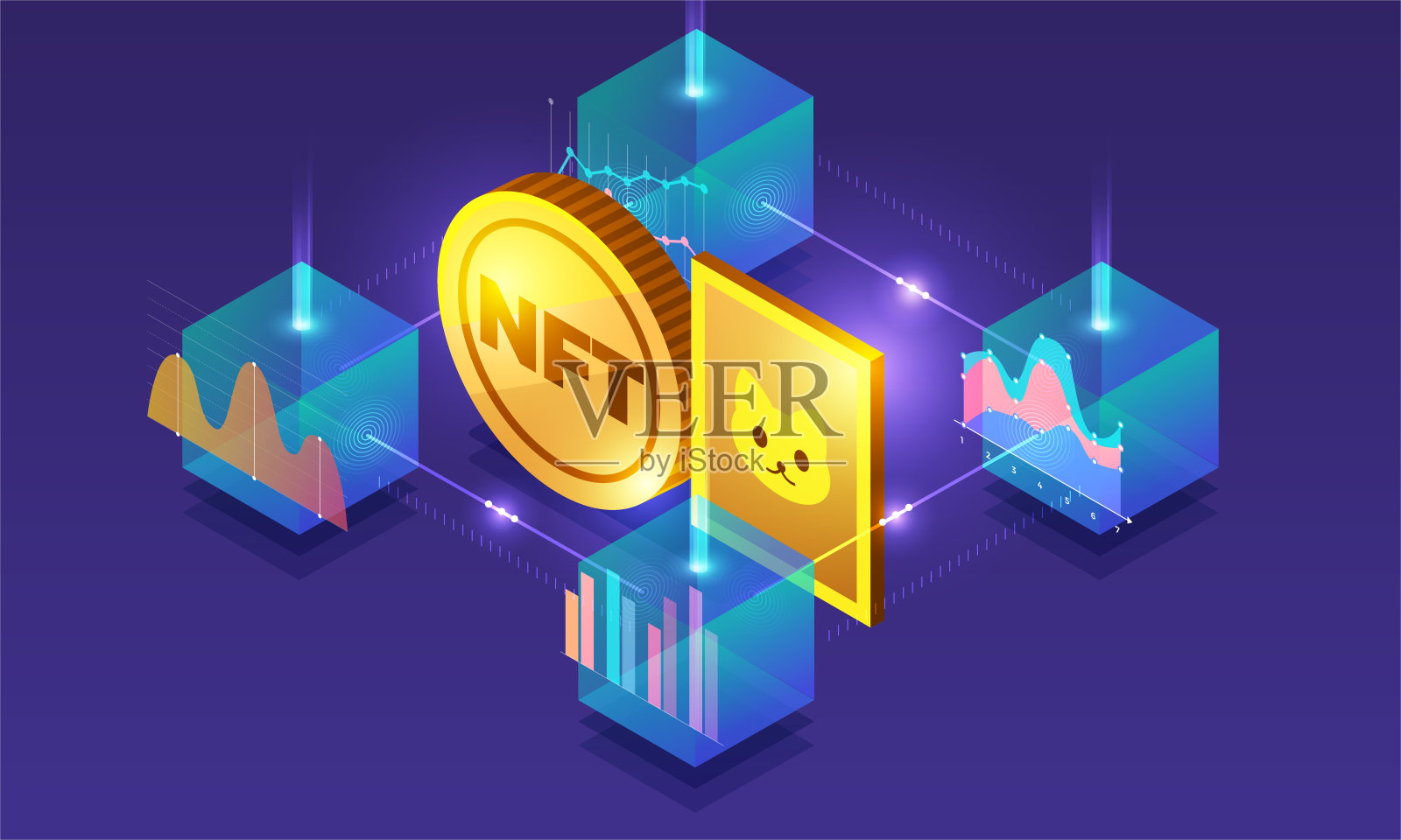 非可替换的符号向量插图插画图片素材