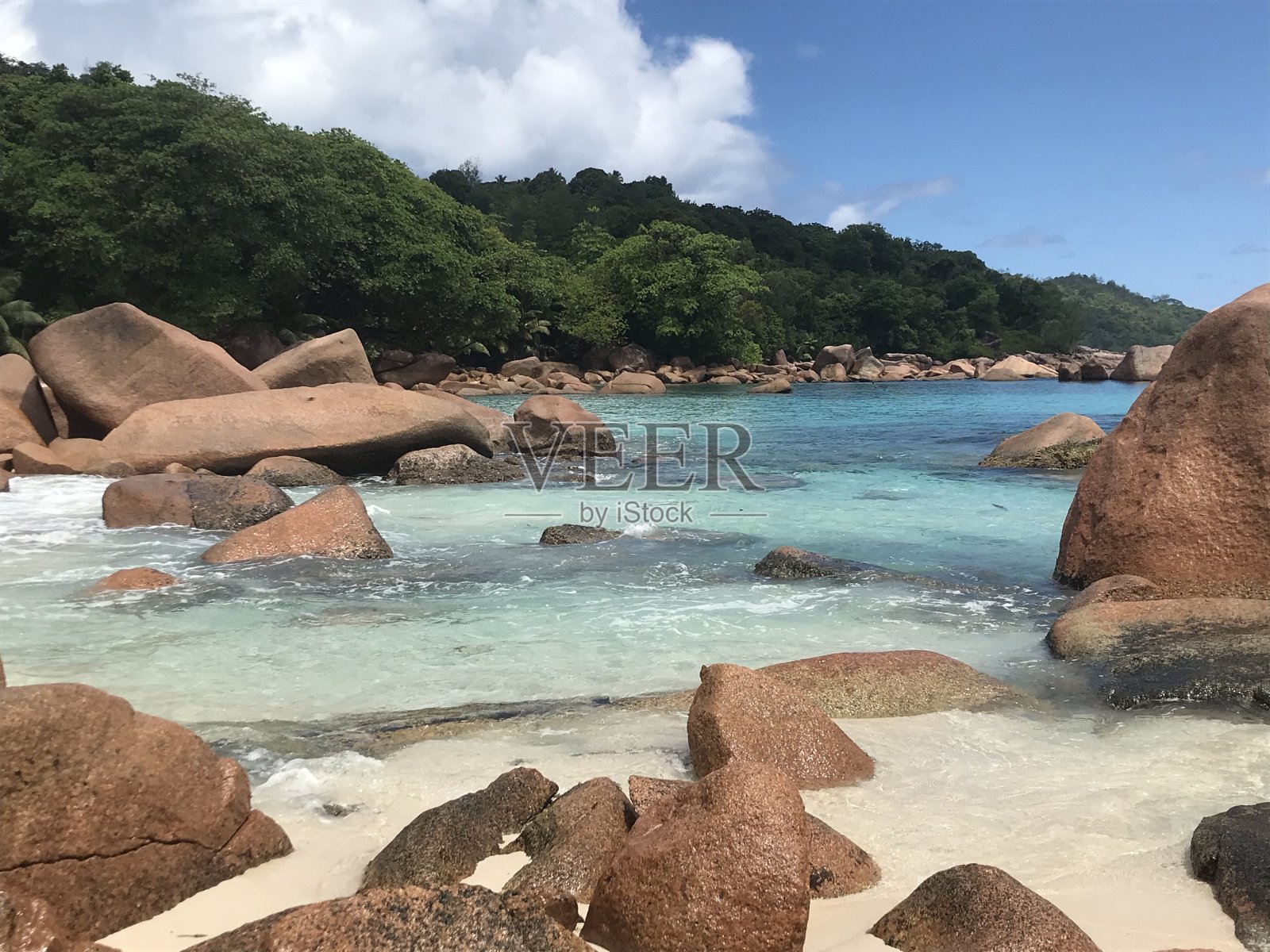 塞舌尔-普拉林-拉齐奥湾照片摄影图片