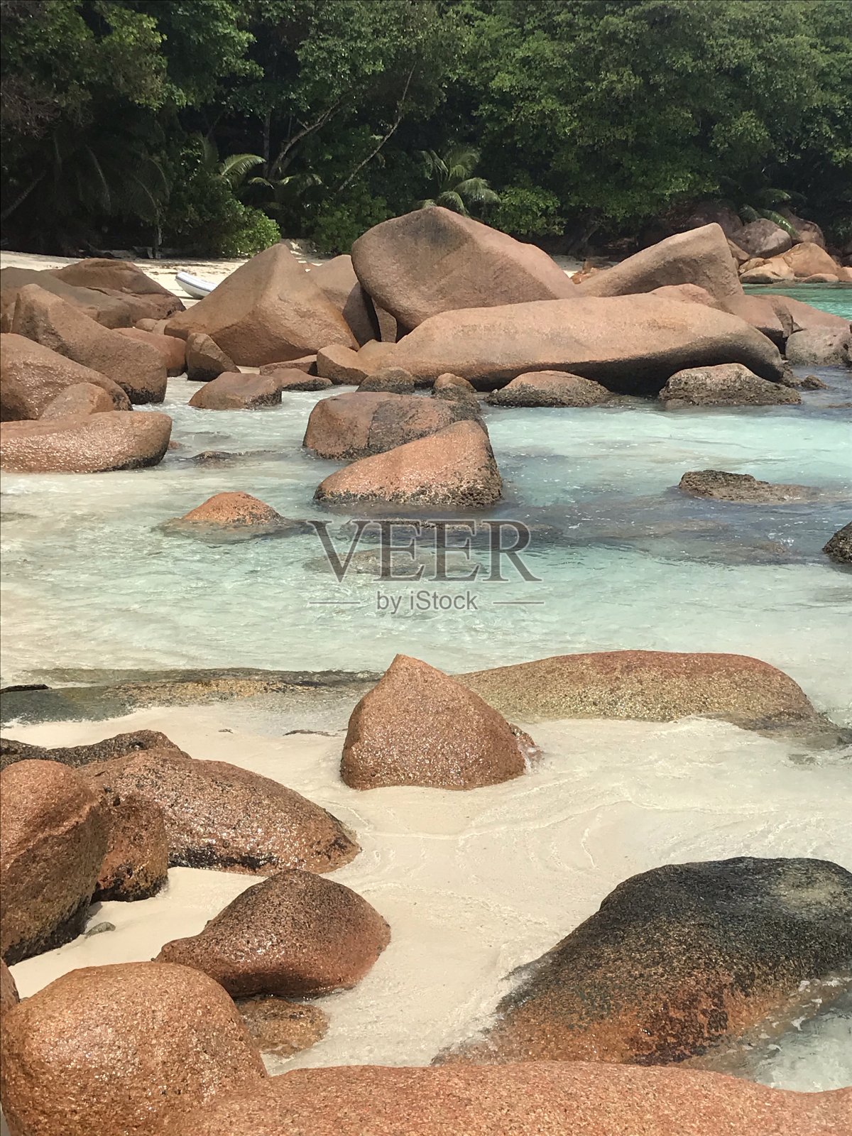 塞舌尔-普拉林-拉齐奥湾照片摄影图片