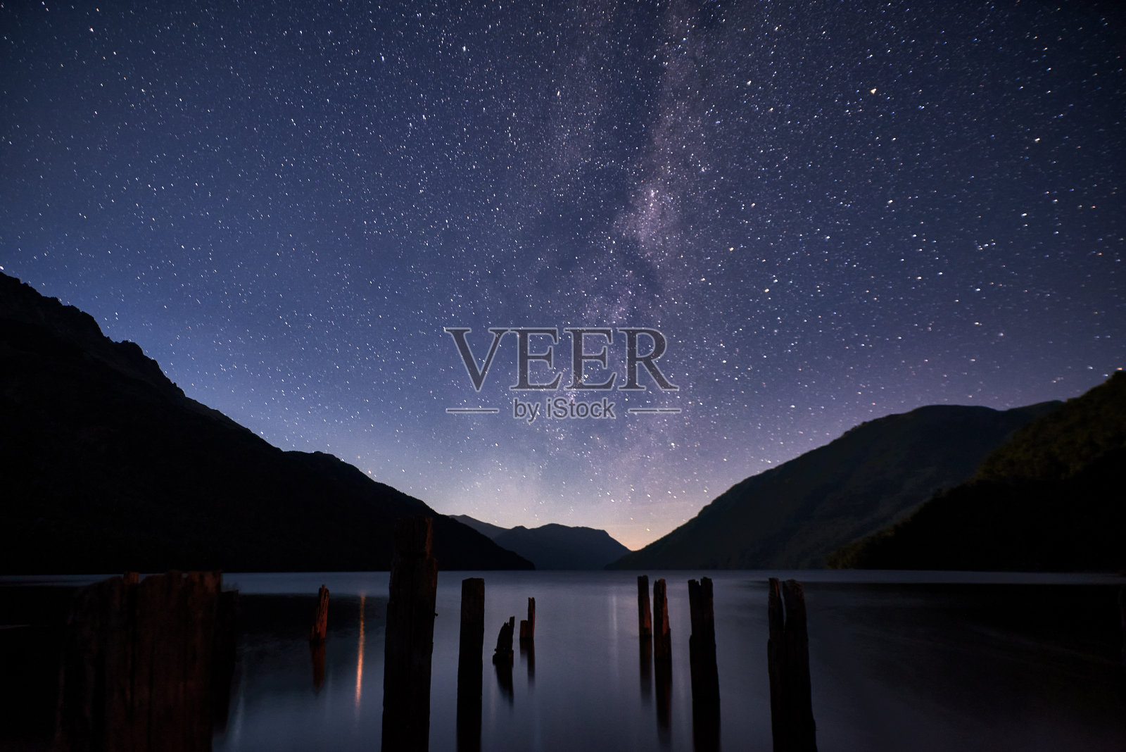 阿根廷巴塔哥尼亚的银河照片摄影图片