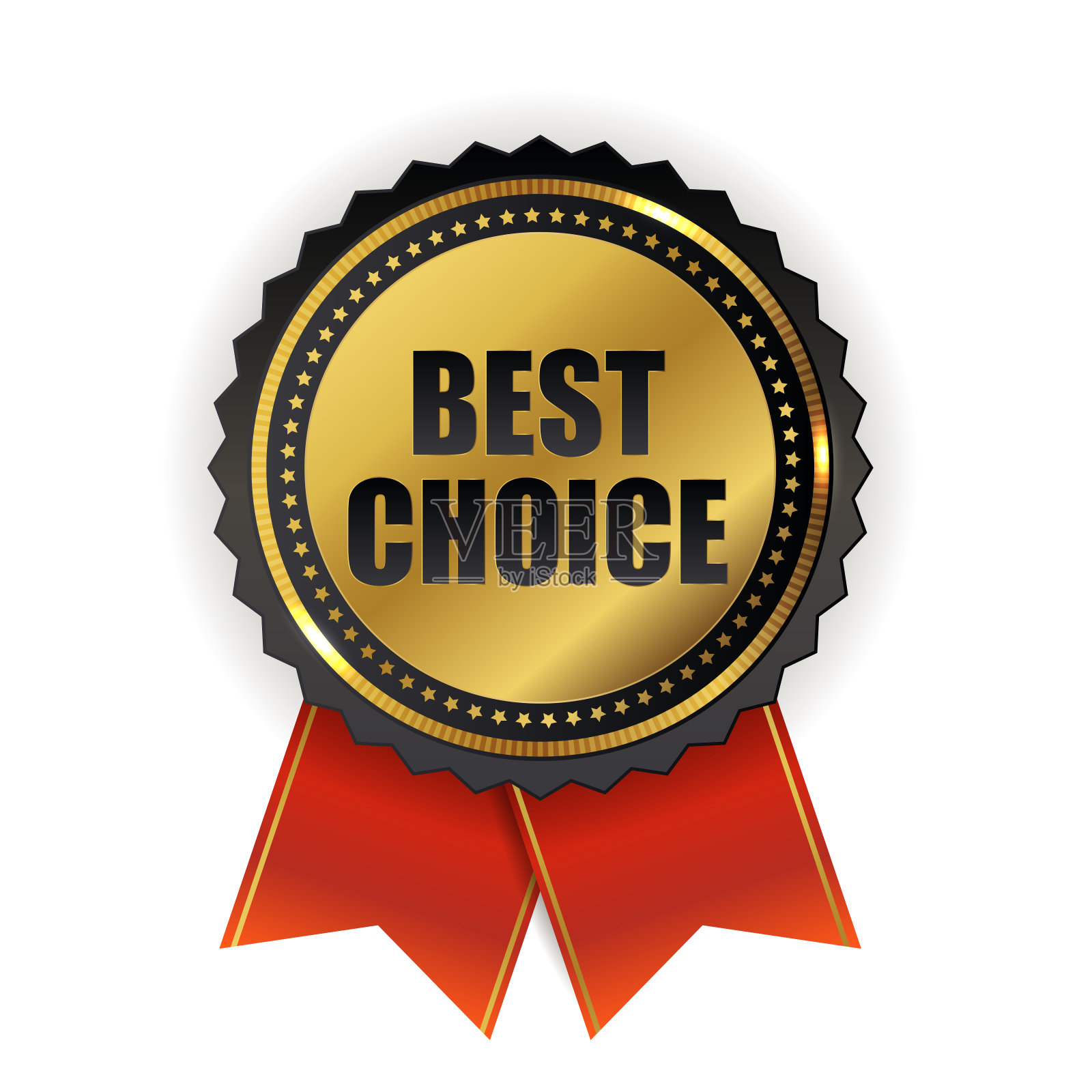 最好选择金质标签标牌。矢量图插画图片素材