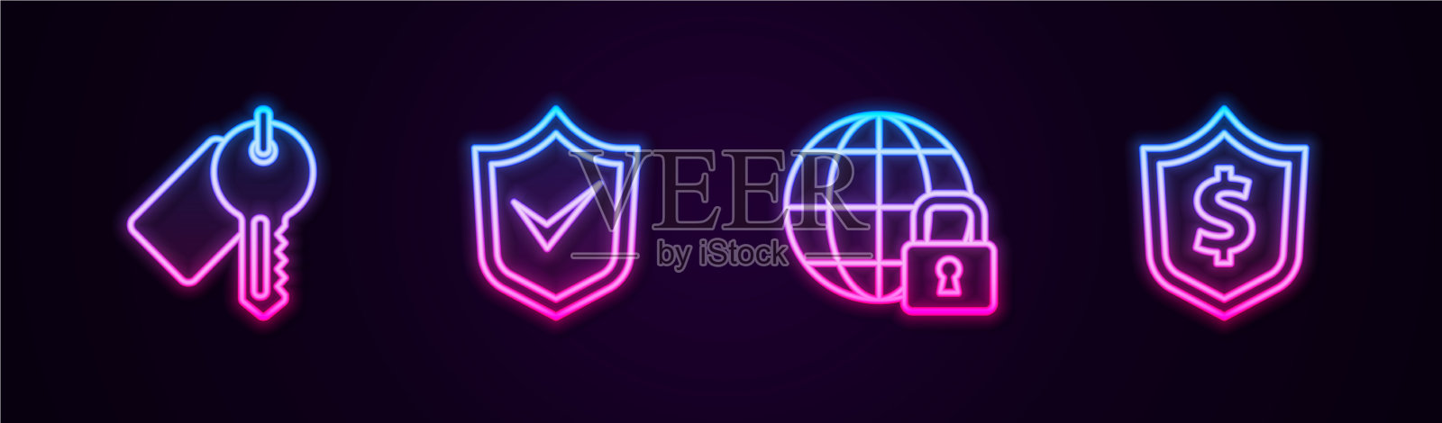 设置线标记键屏蔽与检查标记图标素材