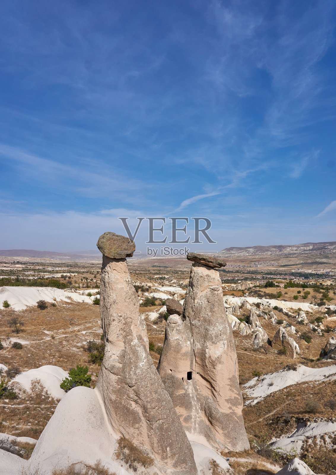 卡帕多西亚著名的精灵烟囱照片摄影图片