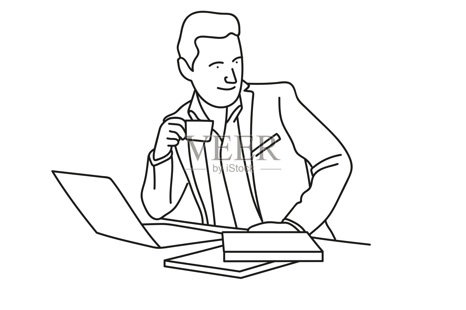 业务人员插画图片素材