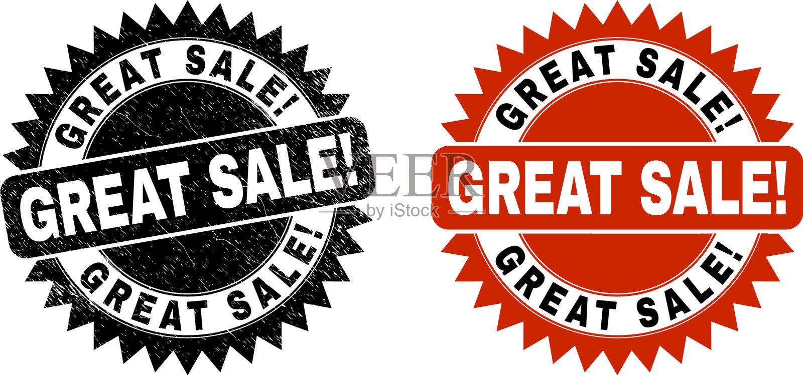 很棒的销售，令人兴奋的黑色玫瑰密封与垃圾设计元素图片