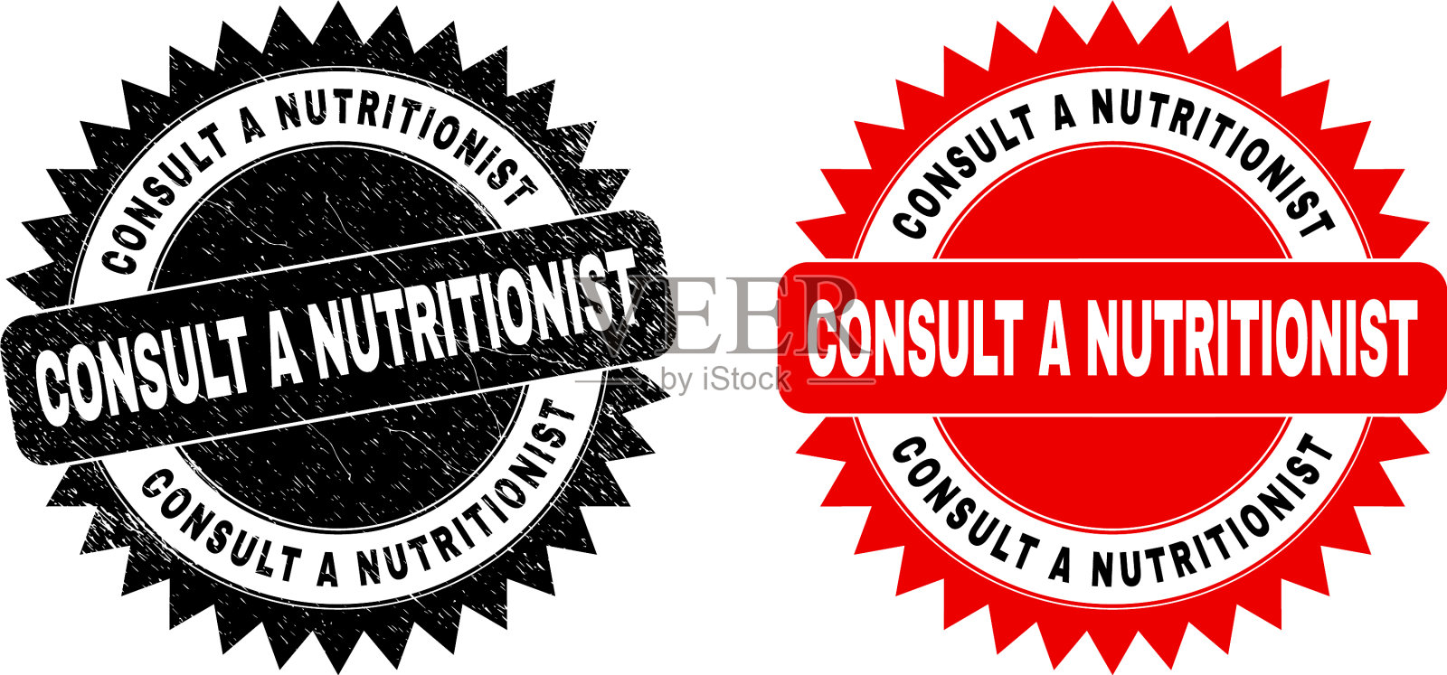 请教营养学家黑玫瑰图章附插画图片素材