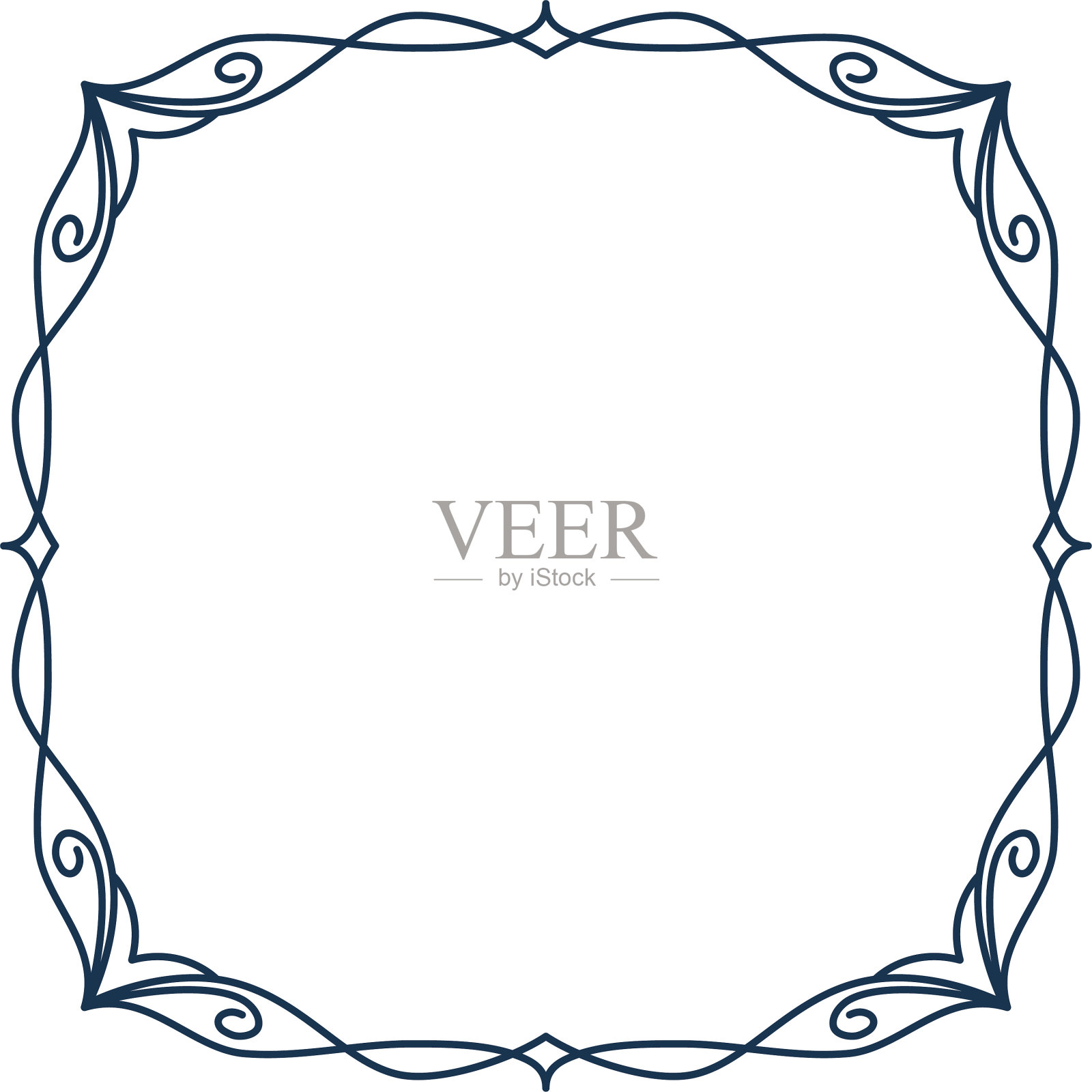 线条边框简单边框装饰设计元素图片